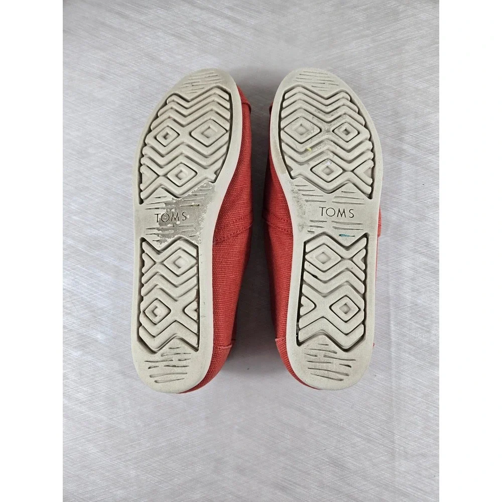 TOMS Alpargata Heritage Canvas Burnt Orange Slip On Shoes Womens 9 10016520